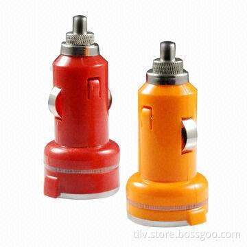 Dual USB Port LED Light Up Car Charger for BlackBerry